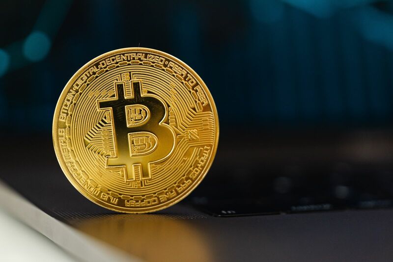 Crypto - Bitcoin Coin Dark Background